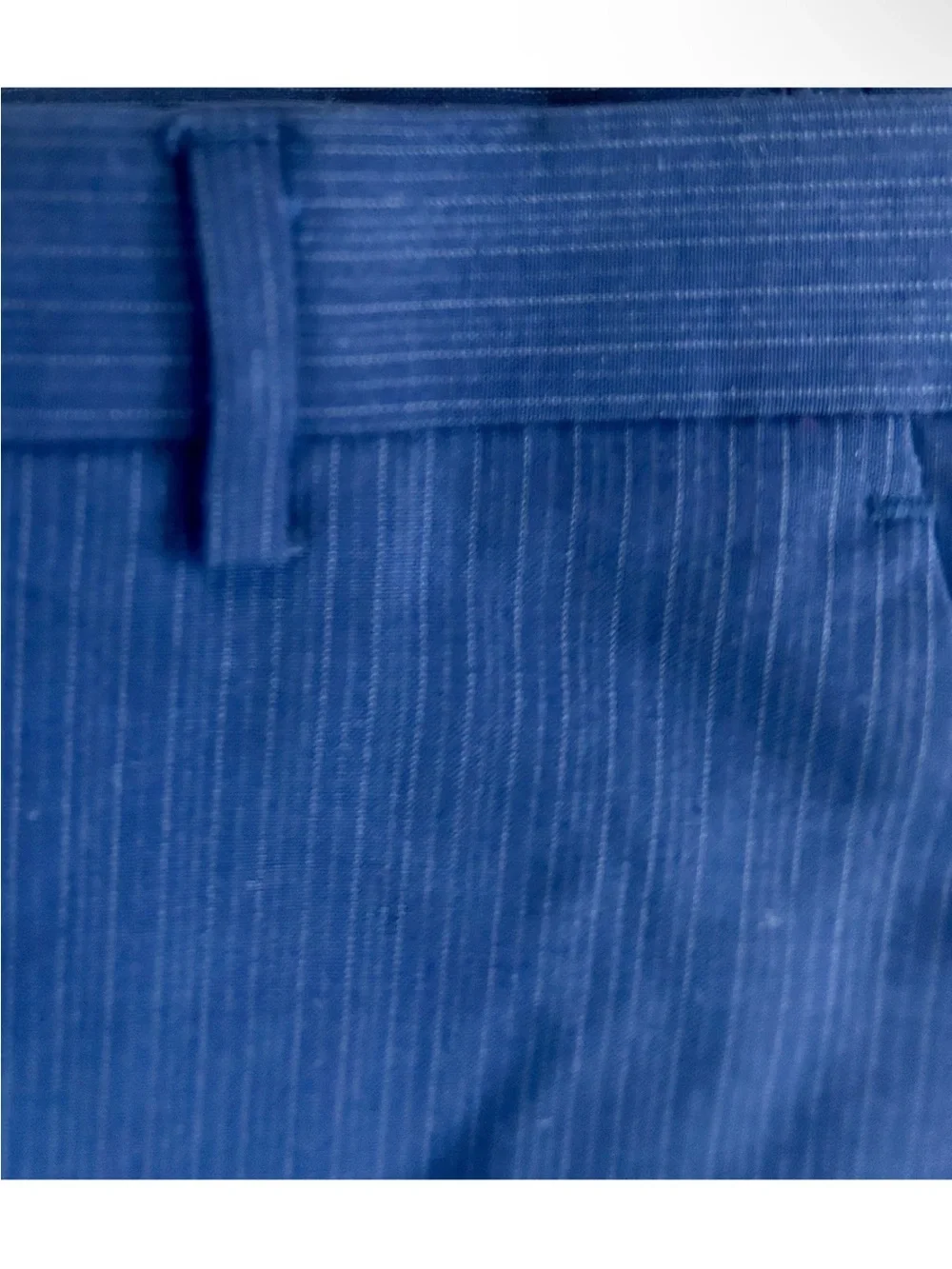 Banana Republic Classic Fit Men’s Wool Dress Pants 36x32 Navy Pinstripe